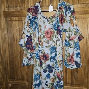 She and Sky Floral Dress